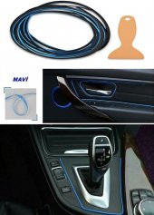 HLD Mavi Trim Fitilli Yeni Nesil Araç Içi Ip Şerit Balık Sırtı Nikelajlı - 2