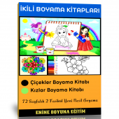 İkili Boyama Kitap Seti (2 Kitap) - 1