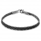 Nipora El İşçiliği Modern Tasarım 1000 Ayar Gümüş Kazaz Kadın Bileklik - 1