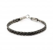 Nipora El İşçiliği Modern Tasarım 1000 Ayar Gümüş Kazaz Kadın Bileklik - 6