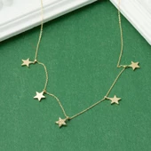 Yıldızlar 14 Ayar Altın Kolye thumbnail 3