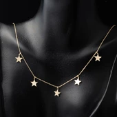 Yıldızlar 14 Ayar Altın Kolye thumbnail 2