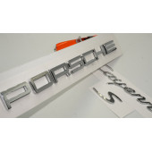 Porsche Cayenne S Bagaj 3M 3D ABS Yazı Logo Amblem Seti thumbnail 1