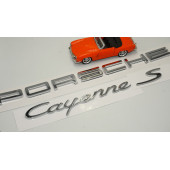 Porsche Cayenne S Bagaj 3M 3D ABS Yazı Logo Amblem Seti thumbnail 2