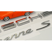 Porsche Cayenne S Bagaj 3M 3D ABS Yazı Logo Amblem Seti thumbnail 3