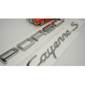 Porsche Cayenne S Bagaj 3M 3D ABS Yazı Logo Amblem Seti thumbnail 4