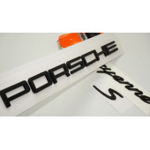 Porsche Cayenne S Bagaj 3M 3D ABS Yazı Logo Amblem Seti - 1