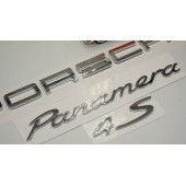 Porsche Panamera 4S Bagaj 3M 3D ABS Yazı Logo Amblem Seti thumbnail 3