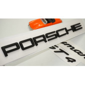 Porsche Cayman GT4 Bagaj 3M 3D ABS Yazı Logo Amblem Seti - 1