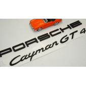Porsche Cayman GT4 Bagaj 3M 3D ABS Yazı Logo Amblem Seti - 2