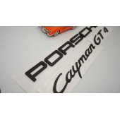 Porsche Cayman GT4 Bagaj 3M 3D ABS Yazı Logo Amblem Seti - 4