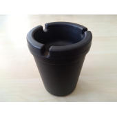 KOKUSUZ KÜLLÜK SİYAH 7,5cm (ARAÇ EV OFİS) PRATİK KÜLLÜK, KÜL TABLASI - 1