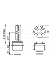 Bos-1987302851 Far Ampulu Xenon D2s 35w P32d-2 Xenon Eco - 1