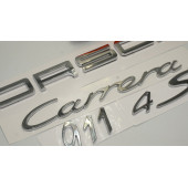 Porsche Carrera 911 4S Bagaj 3M 3D ABS Yazı Logo Amblem Seti - 3