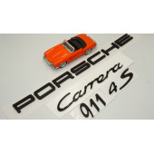 Porsche Carrera 911 4S Bagaj 3M 3D ABS Yazı Logo Amblem Seti thumbnail 2