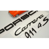 Porsche Carrera 911 4S Bagaj 3M 3D ABS Yazı Logo Amblem Seti thumbnail 3
