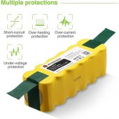 Powerextra 4.0Ah 14.4V iRobot 500 600 700 800 900 Serisi Uyumlu Batarya - 5