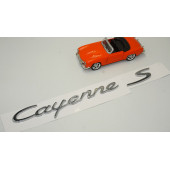 Porsche Cayenne S Bagaj 3M 3D ABS Yazı Logo Amblem Seti - 2