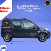 Citroen Nemo Krom Sürgü Nikelajı 2 Parça 2008 Üzeri P.Çelik thumbnail 4