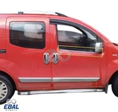 Citroen Nemo Krom Cam Çıtası 2 Parça 2008 Üzeri Paslanmaz Çelik - 3