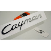 Porsche Cayman S Bagaj 3M 3D ABS Yazı Logo Amblem Seti - 1