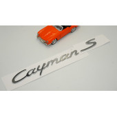 Porsche Cayman S Bagaj 3M 3D ABS Yazı Logo Amblem Seti - 2