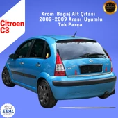 Citroen C3 Krom Bagaj Alt Çıtası – 2002–2009 – Paslanmaz Çelik thumbnail 1