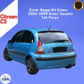 Citroen C3 Krom Bagaj Alt Çıtası – 2002–2009 – Paslanmaz Çelik thumbnail 4