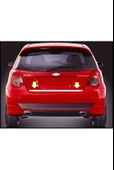 Chevrolet Aveo HB Krom Bagaj Alt Çıtası 2005-2011 Arası Paslanmaz Çelik thumbnail 1
