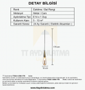 TT Aydınlatma TT023-1-ESK-YTK  Damla Modeli Eskitme Yatak Başlık A - 4