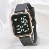 Silikon Kordon Dijital Led Unisex Kol Saati (akıllı Saat Değildir.) - 1