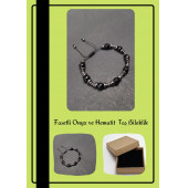 Fasetli Onyx ve Hematit Taş Bileklik - 1