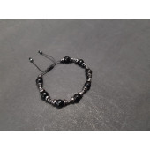 Fasetli Onyx ve Hematit Taş Bileklik - 2