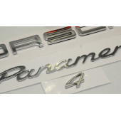 Porsche Panamera 4 Bagaj 3M 3D ABS Yazı Logo Amblem Seti - 3