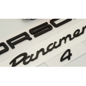 Porsche Panamera 4 Bagaj 3M 3D ABS Yazı Logo Amblem Seti thumbnail 3