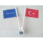 TAMPON FLAMASI AY YILDIZ- VOLSWAGEN FLAMA 2Lİ (AYYILDIZ TÜRK BAYRAĞI) BAYRAK DİREĞİ, TAMPON BAYRAĞI - 1