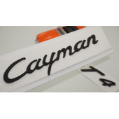 Porsche Cayman GT4 Bagaj 3M 3D ABS Yazı Logo Amblem Seti - 1