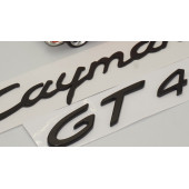 Porsche Cayman GT4 Bagaj 3M 3D ABS Yazı Logo Amblem Seti - 4