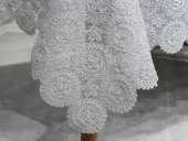 Papatya Kordone Tek Masa Örtüsü Gri thumbnail 5