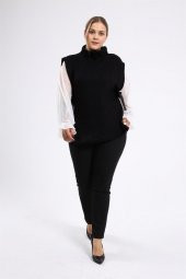 Triko Süeter Yandan Bağlamalı-SİYAH - 2