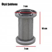 Mobilya Koltuk Kanepe Tezgah Ünite Ayağı Ayarlı Beyaz Baza Ayak 10 cm - 4