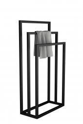 Üçlü Set Ayaklı Metal Havluluk - Dekoratif Ayaklı Askılık - 2