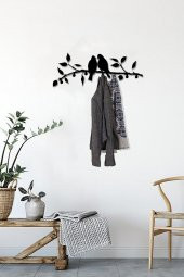 Askılık - Dekoratif Metal Duvar Askısı  - Modern Portmanto - 1