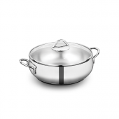 Korkmaz KOR A1077 Tombik Kısa Çelik Tencere 24x8 cm 3,6 Litre - 1