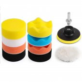 Pasta Cila Polisaj Süngeri Pedi Seti 115 mm Otomotiv Parlatıcı (11 PARÇA) - 6