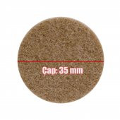 Masa Sandalye Parke Zemin Koruyucu Keçe Yapışkanlı 35 mm (18Li PAKET) - 4