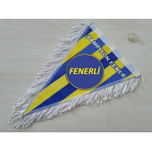 FENERBAHÇE FLAMA PÜSKÜLLÜ (28x18cm) VANTUZLU, ASMA BAYRAK, FLAMA BAYRAK, ÜÇGEN BAYRAK, FENERBAHÇE ARMASI - 1