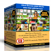 Okul Öncesi  Anaokulu DEV PDF Eğitim Seti 1200 Sayfa thumbnail 1