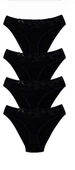 Ceylanoğlu Kadın Likralı Beli Dantelli Bikini Külot C-131 (4 Paket) - 4