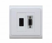 Sıva Altı HDMI+VGA Dişi - Dişi Duvar Prizi - 4